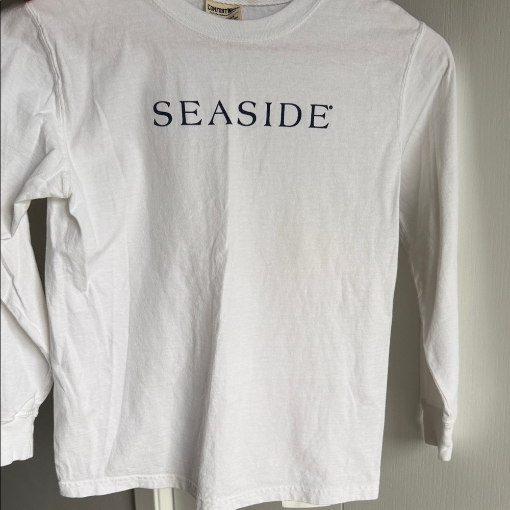 White and Navy Kids 'Seaside' Shirt